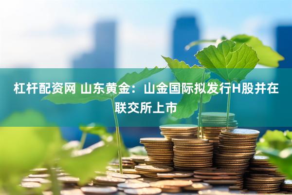 杠杆配资网 山东黄金：山金国际拟发行H股并在联交所上市