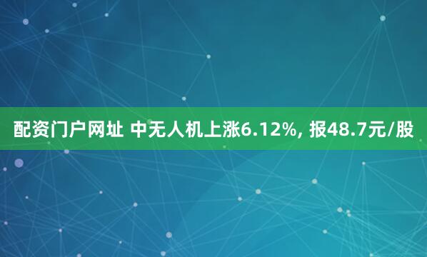 配资门户网址 中无人机上涨6.12%, 报48.7元/股